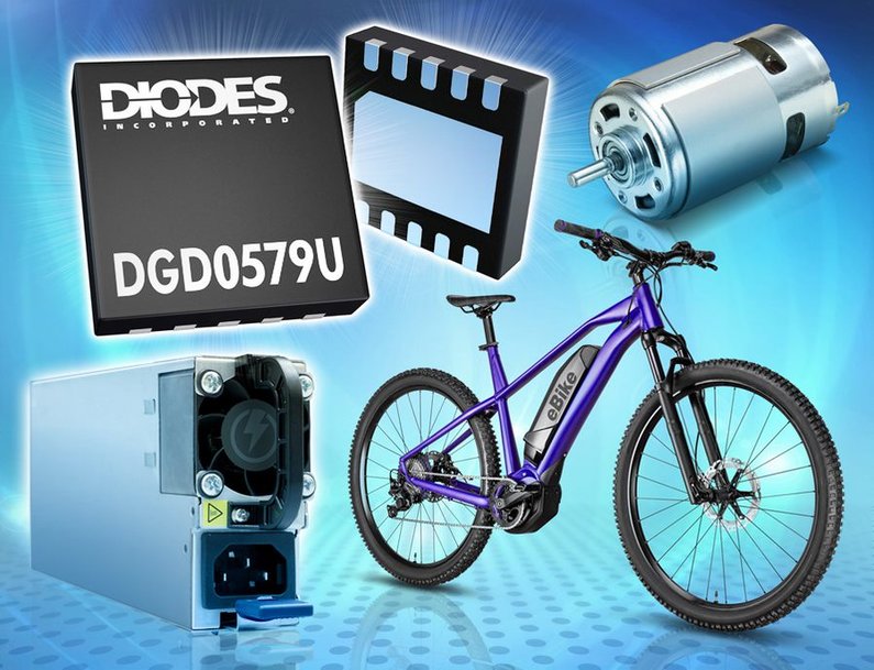 High-Frequency 100V-Rated Gate Driver from Diodes Incorporated Raises Power Efficiency While Saving Board Space